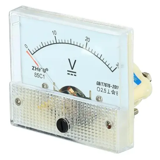 PowerMaster IC-230A 0-30V DC Analog Voltaj Gerilim Metre Gösterge 56x64x57mm resmi