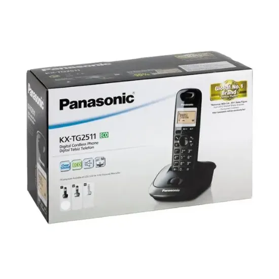 Panasonic KX-TG2511 Siyah Dect Telsiz Telefon resmi