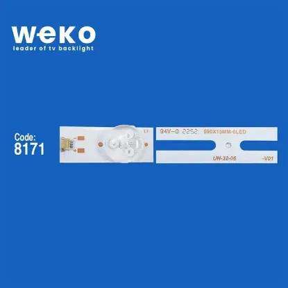 32" Universal DLED TV Panel LED Bar - 6 LED 6V 59 CM (No: 412 / Kod: 8171) resmi