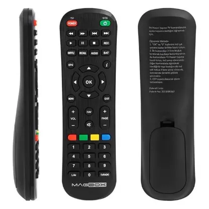 Magbox Vip - Dragon - Luna / Sunny 14850 / Akiwa HD / Hometech HT-1010 / Digiline X100 / Astracom Saturn HD / Rowell Mini HD Uyumlu Uydu Alıcı Kumandası resmi