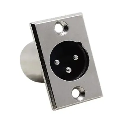 Elektromer Canon XLR 3 Pin Erkek Şase Konnektör resmi