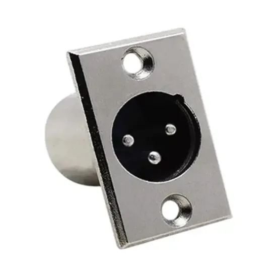 Elektromer Canon XLR 3 Pin Erkek Şase Konnektör resmi