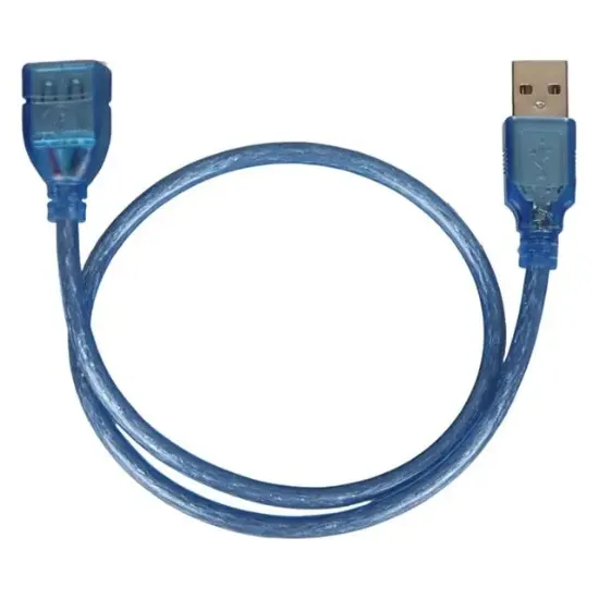 Powermaster PM-8608 Mavi 50 Cm USB 2.0 Uzatma Kablosu resmi