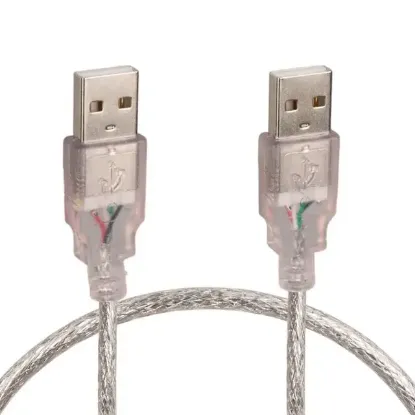 Powermaster PM-8609 Şeffaf 50 Cm Usb Erkek-Erkek Kablo resmi