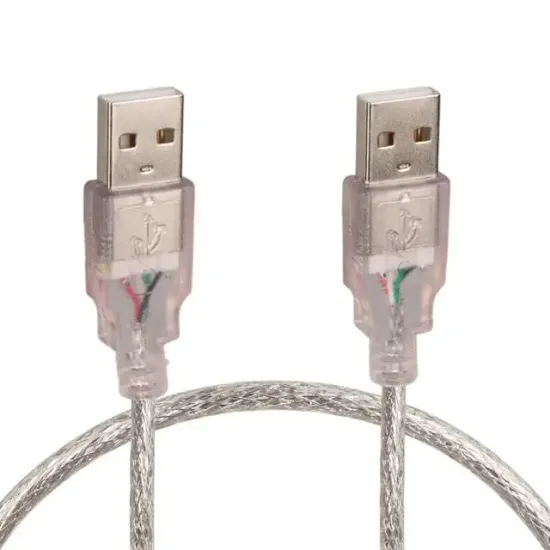 Powermaster PM-8609 Şeffaf 50 Cm Usb Erkek-Erkek Kablo resmi