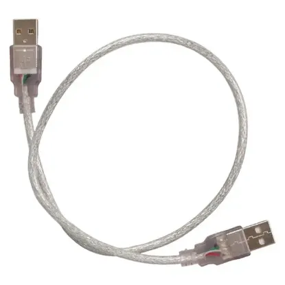 Powermaster PM-8609 Şeffaf 50 Cm Usb Erkek-Erkek Kablo resmi
