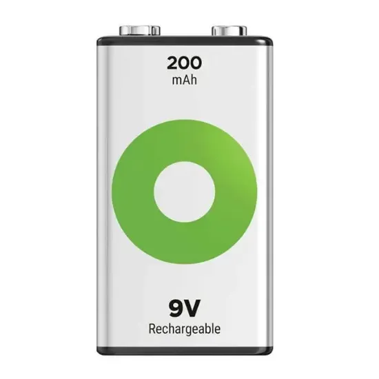 GP Batteries ReCyko 200 mAh 9V Boy Ni-Mh Şarjlı Pil Tekli Paket resmi