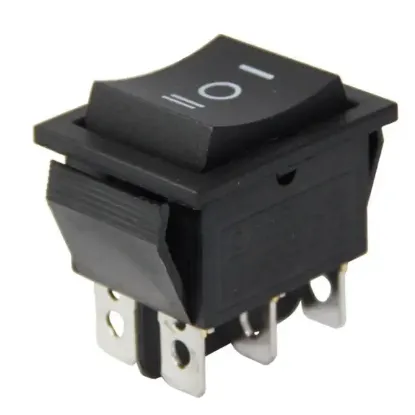Geniş Işıksız 6 Pinli Yaylı Anahtar (Mom-Off-Mom) IC-110 resmi