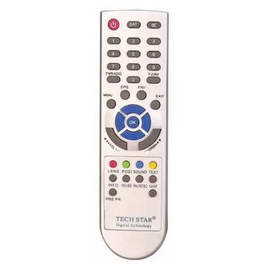 Techstar 5000-7000 Uydu Alıcı Kumandası resmi