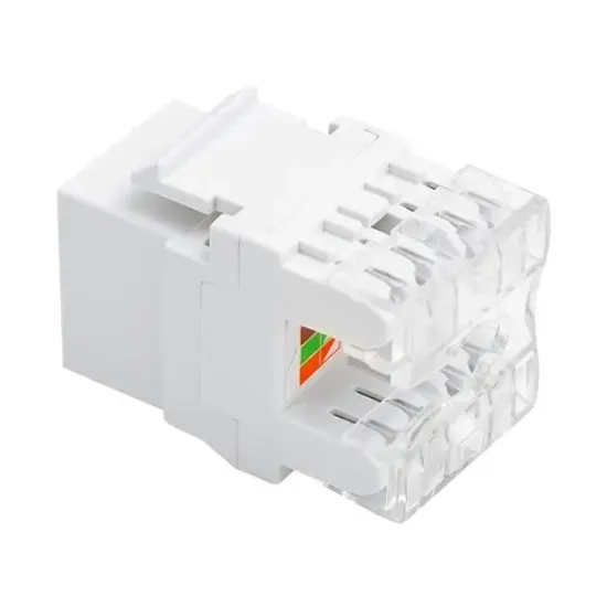 Rj45 Cat6 Şase 180 Derece Keystone Jack resmi