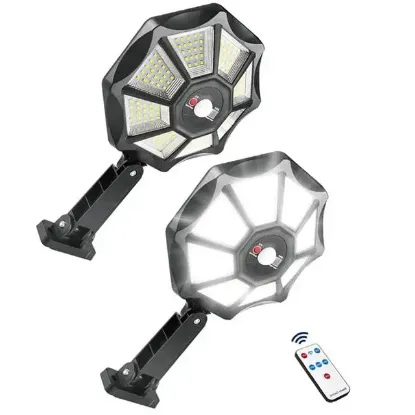 Powermaster ZB-168A Kumandalı Sensörlü Beyaz Solar Aydınlatma resmi