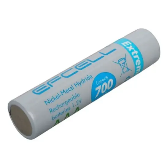 Efcell Extreme Life+ AAA 700mAh 1.2V Şarj Edilebilir Ni-MH Pil (2'li Paket) resmi
