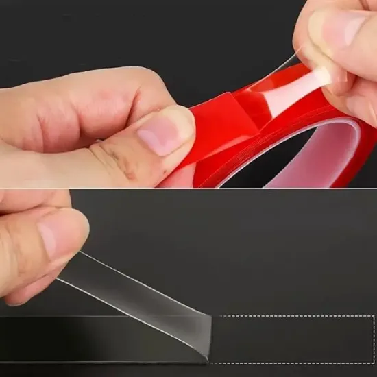 Powermaster PM-13381 19MM 2 Metre VHB Şeffaf Akrilik Silikonlu Esnek Çift Taraflı Bant (OGS Bantı) resmi