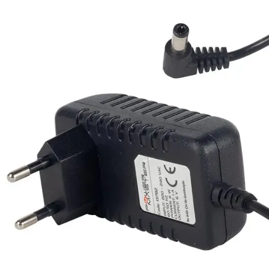 Powermaster PM-13782 6 Volt - 1 Amper 5.5*2.5 Mm Uçlu Priz Tipi Adaptör resmi