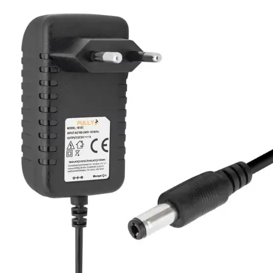Fully O-1612C 9 Volt 1 Amper Priz Tipi Adaptör 5.5 X 2.5 Uç resmi