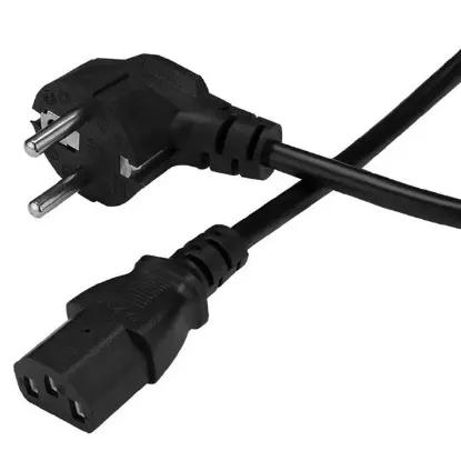 PowerMaster PM-14608 1.5 Metre PC Power Güç Kablosu 3x0.50mm² IEC-60320 C13 (Dişi) - Schuko/Tip F (Erkek) Fiş Uçlu resmi