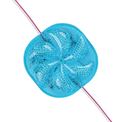 PowerMaster PM-14698 12 Volt 3 Watt Mavi Yanıp Sönen Çakar 6565-2835 Modül Led 65x65x12mm resmi