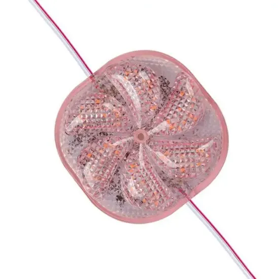 PowerMaster PM-14701 12 Volt 3 Watt Pembe Yanıp Sönen Çakar 6565-2835 Modül Led 65x65x12mm resmi