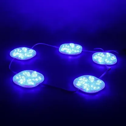 PowerMaster PM-14706 12 Volt 3 Watt Mavi Sabit 6565-2835 Modül Led 65x65x12mm resmi