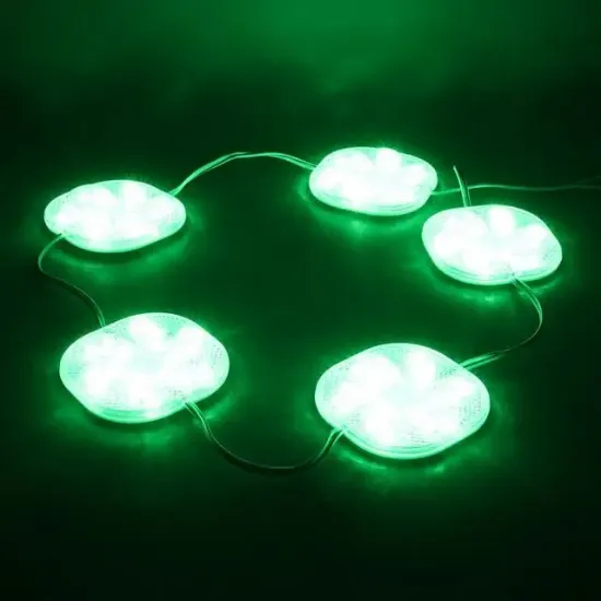 PowerMaster PM-14707 12 Volt 3 Watt Yeşil Sabit 6565-2835 Modül Led 65x65x12mm resmi