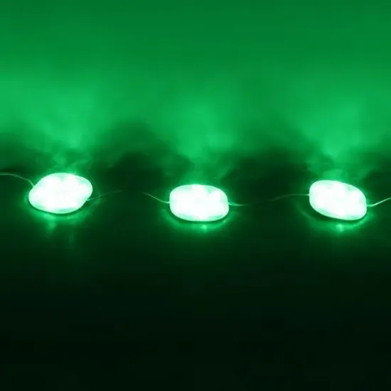 PowerMaster PM-14707 12 Volt 3 Watt Yeşil Sabit 6565-2835 Modül Led 65x65x12mm resmi