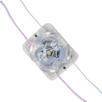 Powermaster PM-14711 12 Volt 2 Watt Soğuk Beyaz Yanıp Sönen Çakar 4333-3030 Modül Led 43x33x28mm resmi