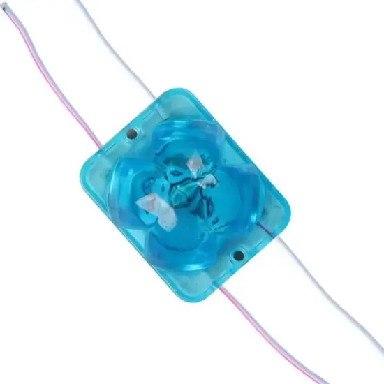 Powermaster PM-14713 12 Volt 2 Watt Mavi Yanıp Sönen Çakar 4333-3030 Modül Led 43x33x28mm resmi