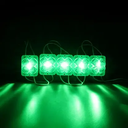 Powermaster PM-14714 12 Volt 2 Watt Yeşil Yanıp Sönen Çakar 4333-3030 Modül Led 43x33x28mm resmi