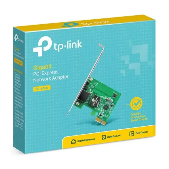 TP-Link TG-3468 10/100/1000 Mbps PCI-EX Gigabit Ethernet Kartı resmi