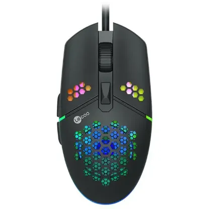 Lenovo Lecoo MS105 3200 DPI 6 Tuşlu Kablolu RGB Led Aydınlatmalı Gaming Oyuncu Mouse resmi