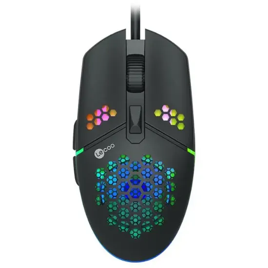 Lenovo Lecoo MS105 3200 DPI 6 Tuşlu Kablolu RGB Led Aydınlatmalı Gaming Oyuncu Mouse resmi