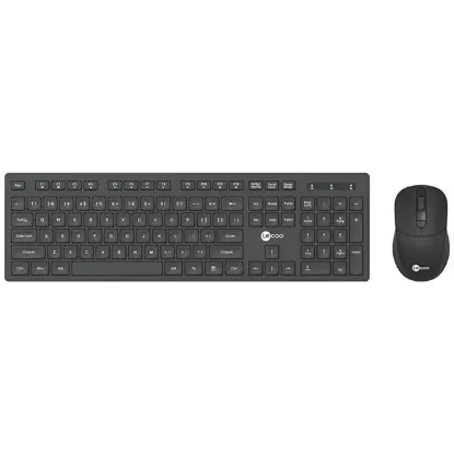 Lenovo Lecoo KW201 Kablosuz Q Klavye - Mouse Set Siyah resmi