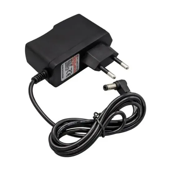 Powermaster PM-16738 6 Volt - 2 Amper 5.5*2.5 Mm Uçlu Plastik Kasa Priz Tipi Adaptör resmi