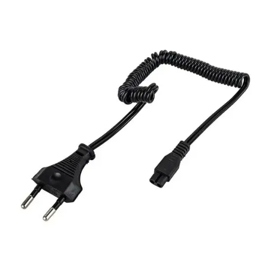 220 Volt Spiral Model Ceyran Power Kablo 1 Metre (Traş Makineleri-Işıldaklar İçin) resmi