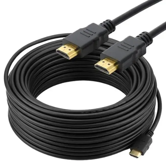 PowerMaster PM-18944 25 Metre Pasif Yüksek Hızlı Düz HDMI Görüntü Kablosu Altın Kaplama Uçlu resmi