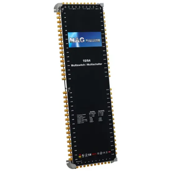 MAG Platinum MP 10/64 Multiswitch - 10 Giriş 64 Çıkışlı Merkezi Uydu Santrali Hybrid 4K ve 3D Destekli resmi