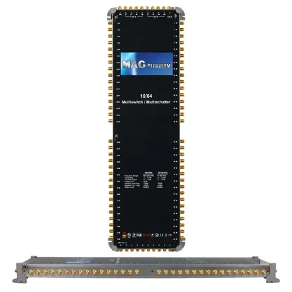 MAG Platinum MP 10/64 Multiswitch - 10 Giriş 64 Çıkışlı Merkezi Uydu Santrali Hybrid 4K ve 3D Destekli resmi
