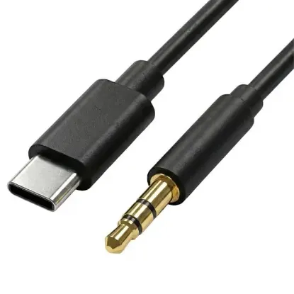 PowerMaster JH-007 Type-C to 3.5mm Aux Ses Kablosu Telefon ve Laptop Uyumlu resmi