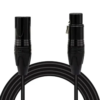 MagicVoice LD381 2 Metre Canon XLR Dişi - Canon XLR Erkek Stereo Plastik Jak Mikrofon Ses Kablosu resmi