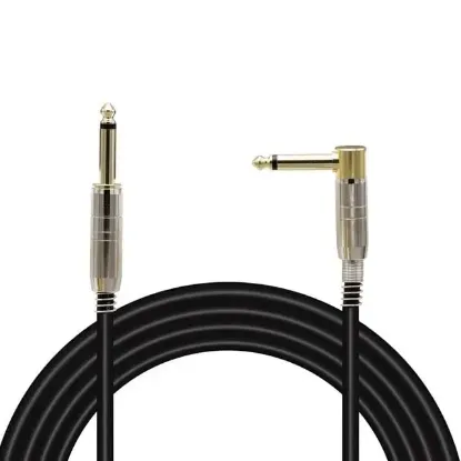 MagicVoice LD377 2 Metre 6.35mm Mono Erkek Jak (TS) L Tipi Ses Kablosu Metal Jack resmi