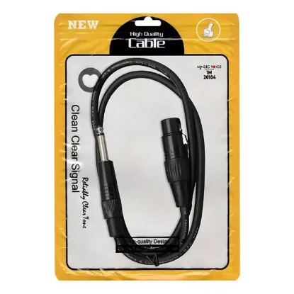 Magicvoice LD379 XLR Canon Dişi - 6.3 Mm Mono Erkek 1 Metre Kablo resmi