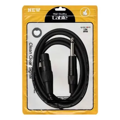 MagicVoice LD379 1.5 Metre Canon XLR Dişi - 6.35mm Mono Erkek Mikrofon Ses Kablosu resmi