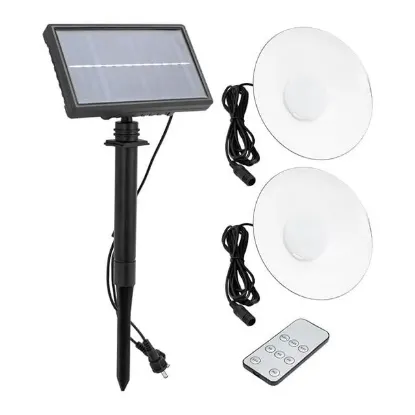 Powermaster XF-707-2 Kumandalı Solarlı 2 Lambalı Projektör resmi