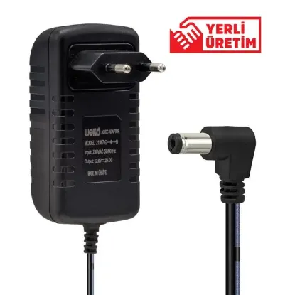 Weko 12.6 Volt - 2 Amper 5.5*2.5 Uçlu Ledli Yerli Üretim Şarjlı Matkap Adaptörü resmi
