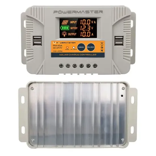 Powermaster PM-10A 12V-24V 10 Amper 4 USB Çıkışlı Dijital Ekranlı Solar Şarj Regülatörü resmi