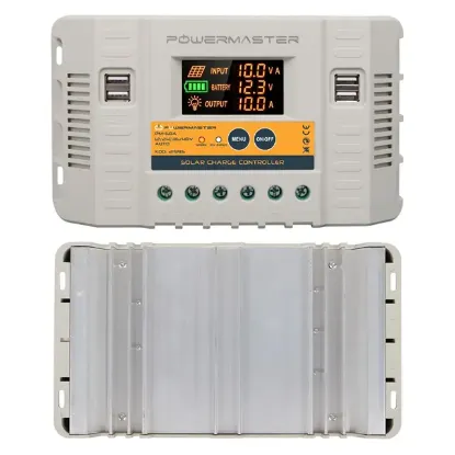 Powermaster PM-50A 12V-24V-36V-48V 50 Amper 4 USB'li Dijital Otomatik Solar Şarj Regülatörü resmi