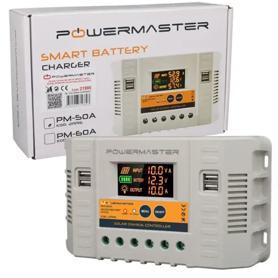 Powermaster PM-50A 12V-24V-36V-48V 50 Amper 4 USB'li Dijital Otomatik Solar Şarj Regülatörü resmi