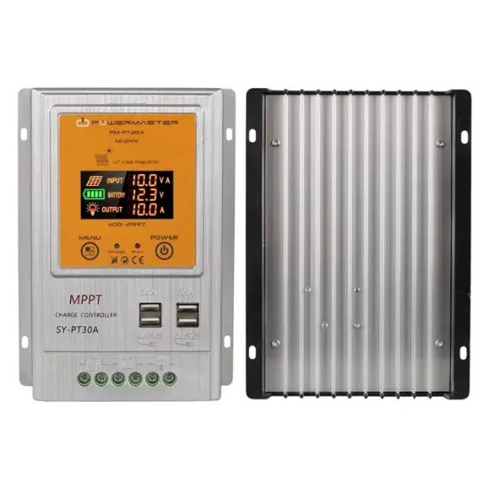 Powermaster PM-PT30A 12V-24V 30 Amper MPPT 4 USB'li Dijital Alüminyum Kasa Solar Şarj Regülatörü resmi