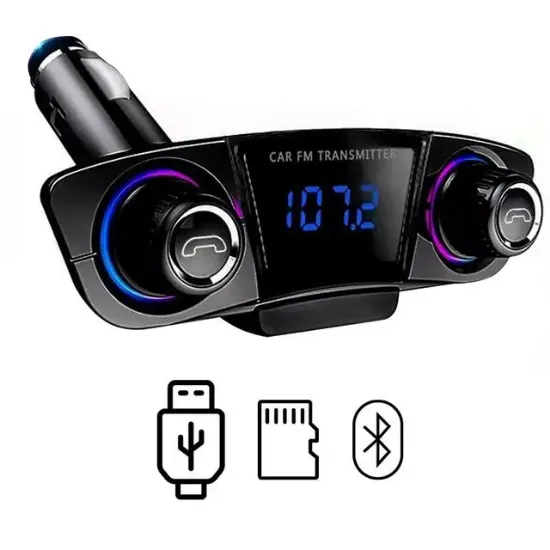 PowerMaster PM-22010 Bluetooth - SD Hafıza Kartı - Aux - Flash Bellek FM Transmitter resmi