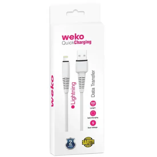Weko WK-22022 USB To Lightning Telefon Şarj Kablosu resmi
